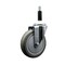 Service Caster 5'' Gray Poly Wheel Swivel 7/8'' Expanding Stem Caster SCC-EX20S514-PPUB-78 - alternate 1